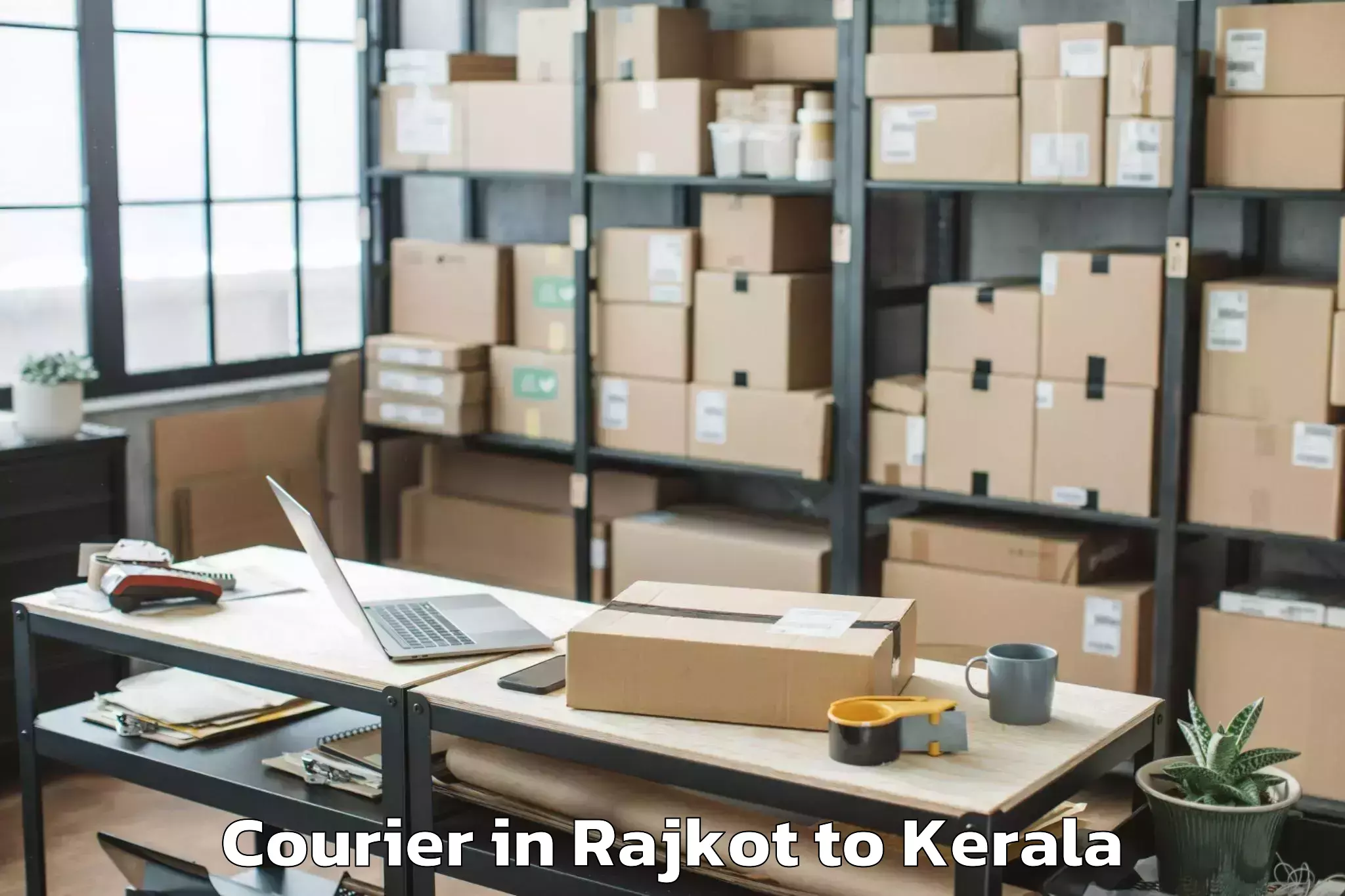 Professional Rajkot to Changaroth Courier